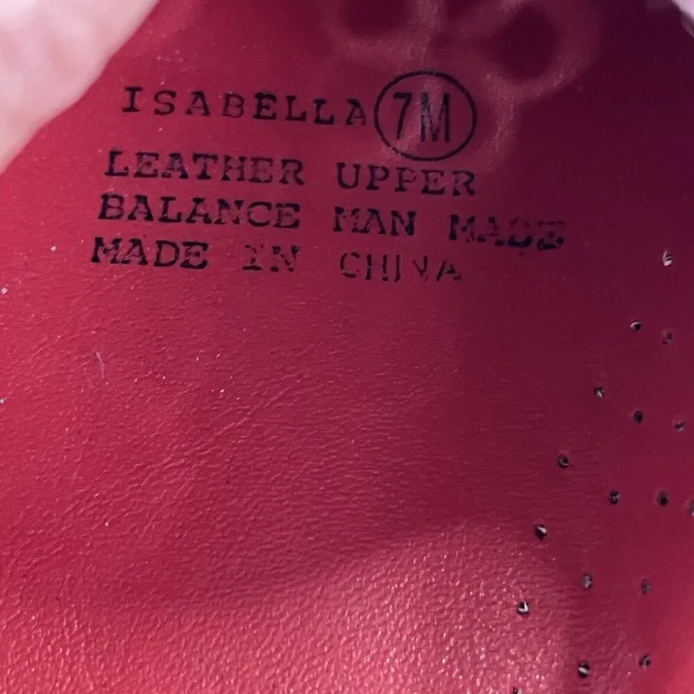 Valley Lane Women's Size 7 Red Suede Leather Perforated Moccasin Loafers Vintage